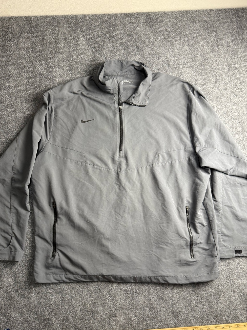 Nike Golf Men's XXL Grey Half-Zip Windbreaker Jacket
